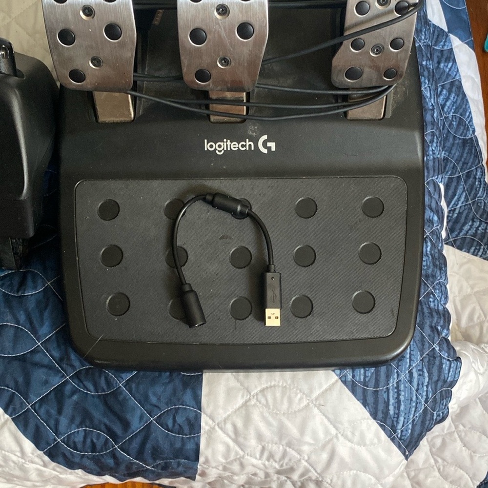 Logitech Black Gaming Pedals with USB Connector